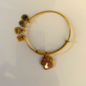 Alex and Ani dog paw bracelet - gold